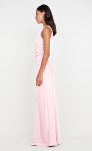 LUNETTA TWIST STRAP DRESS - POWDER PINK