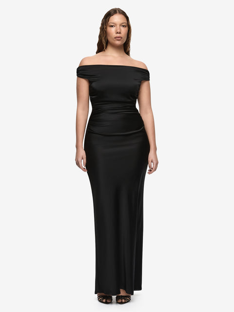 ETERNITY OFF SHOULDER MAXI - BLACK
