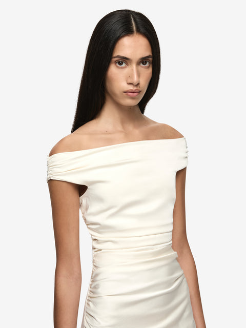 ETERNITY OFF SHOULDER MAXI - CREAM