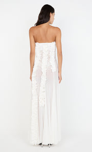 VIOLA RUFFLE GOWN - IVORY