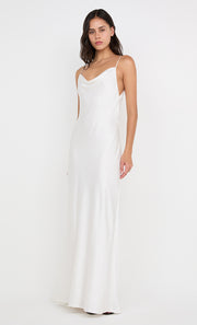 BENNET COWL GOWN - WHITE