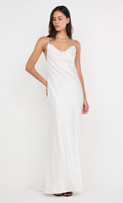 BENNET COWL GOWN - WHITE
