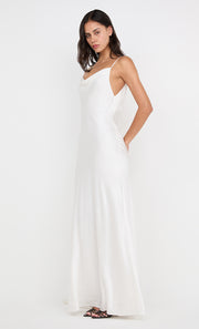 BENNET COWL GOWN - WHITE