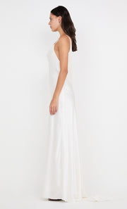 BENNET COWL GOWN - WHITE