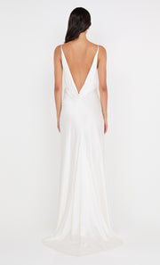 BENNET COWL GOWN - WHITE