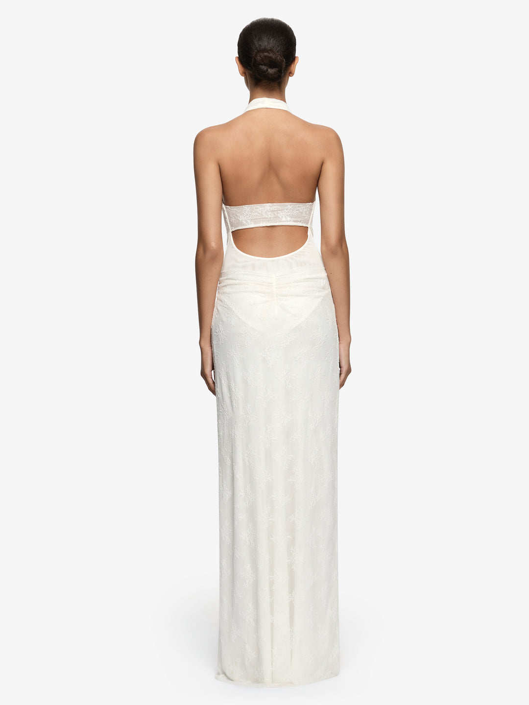 ROSALIND DRAPE MAXI DRESS - IVORY