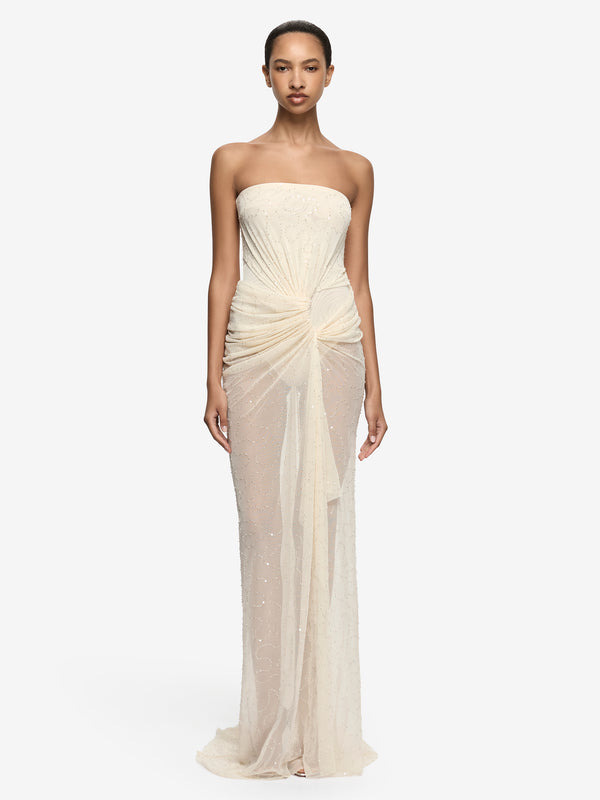 VITTORIA STRAPLESS GOWN - SHELL