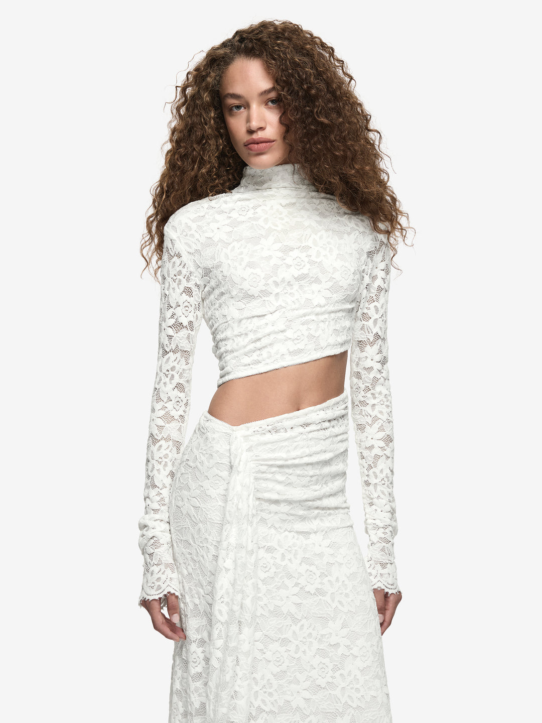 PINA LONG SLEEVE GOWN - IVORY