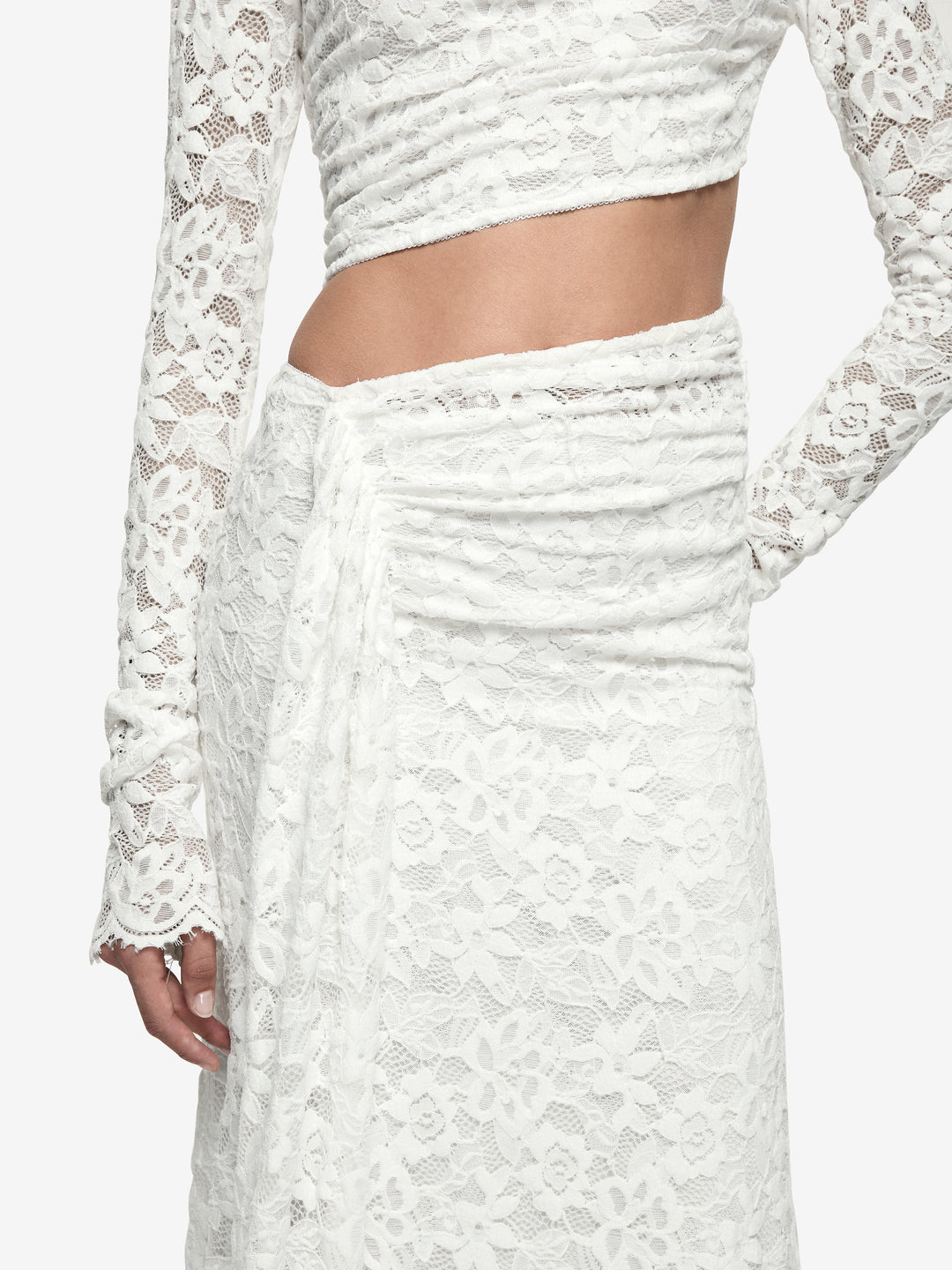 PINA LONG SLEEVE GOWN - IVORY