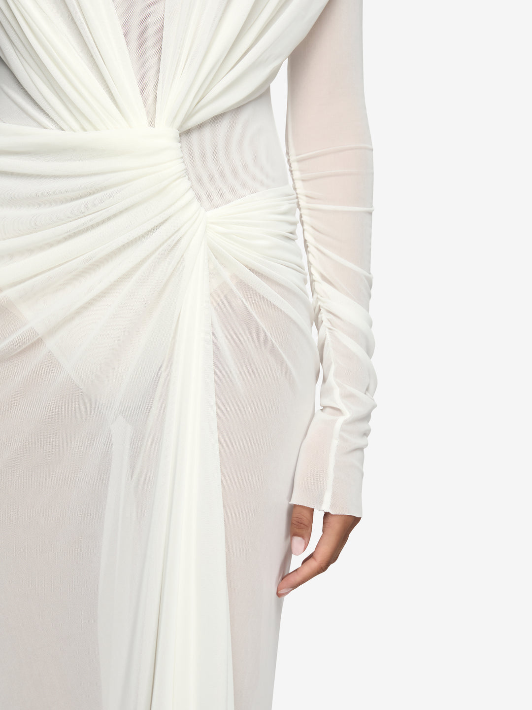 ARIANNA LONG SLEEVE MAXI DRESS - IVORY
