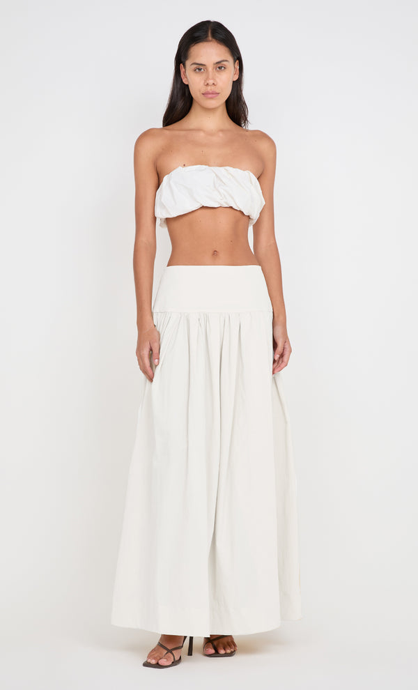DOMENIC CROPPED BUBBLE TOP - IVORY