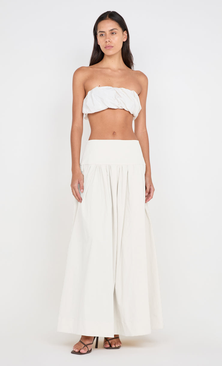 DOMENIC CROPPED BUBBLE TOP - IVORY