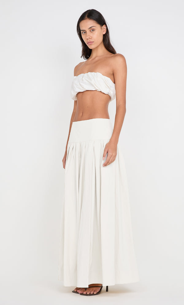 DOMENIC CROPPED BUBBLE TOP - IVORY
