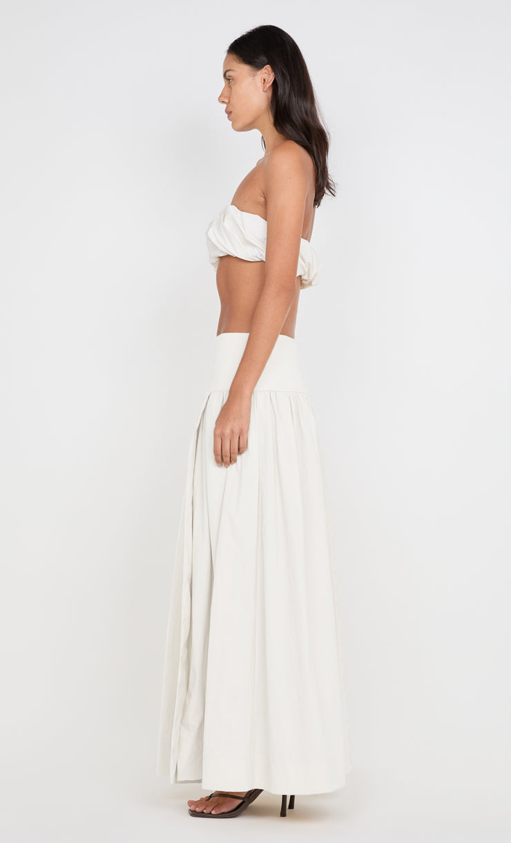 DOMENIC CROPPED BUBBLE TOP - IVORY