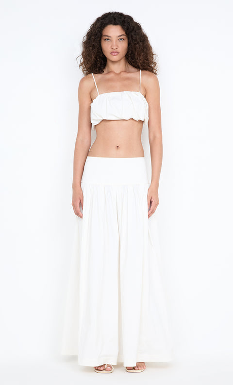 DOMENIC CROPPED BUBBLE TOP - IVORY