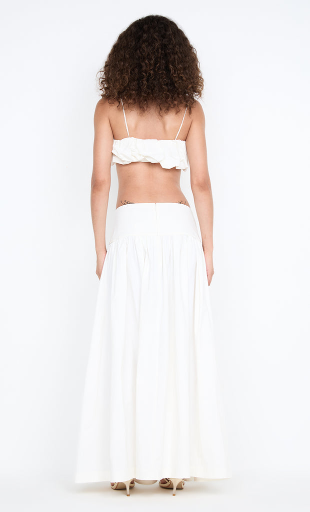 DOMENIC CROPPED BUBBLE TOP - IVORY