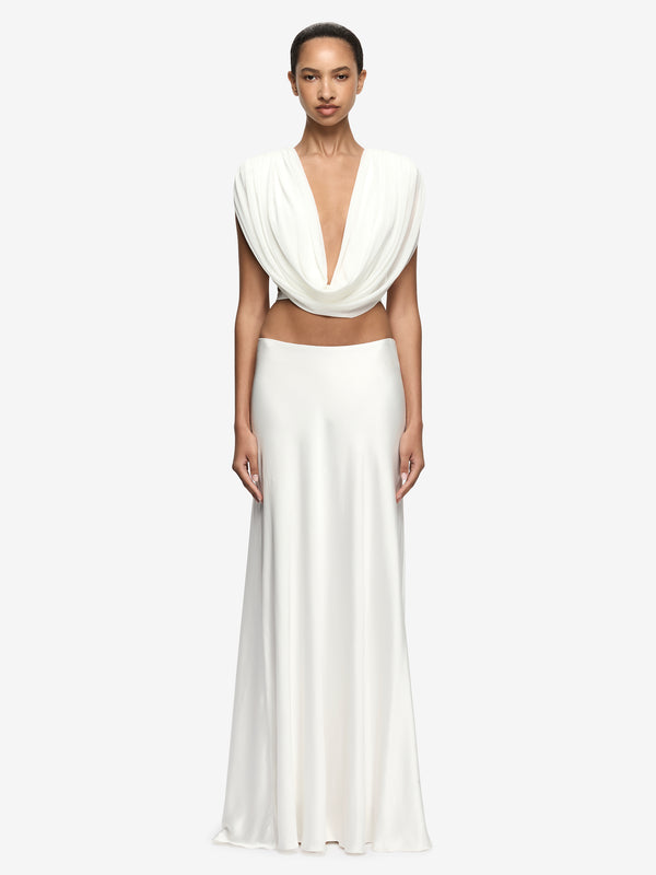 ARIANNA COWL TOP - IVORY