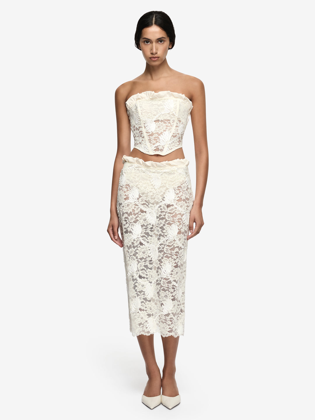 JULIET MIDI SKIRT - CANNOLI