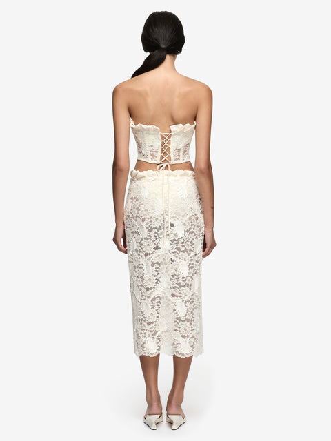 JULIET MIDI SKIRT - CANNOLI