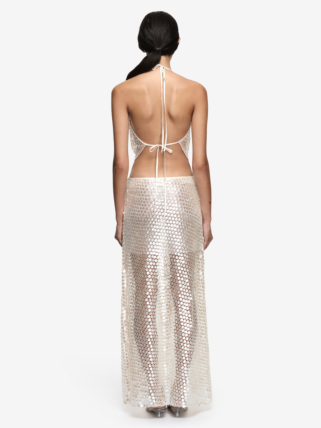PERLA MAXI SKIRT - PEARL