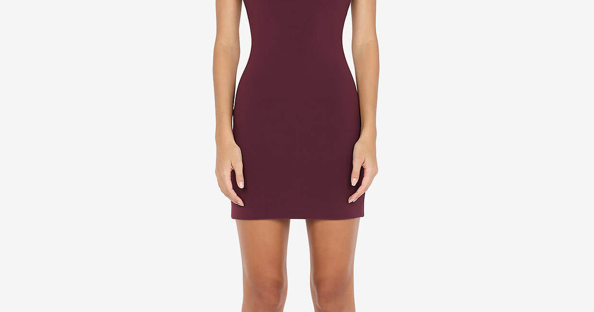 bec and bridge purple mini dress CLOVER MINI DRESS - PLUM