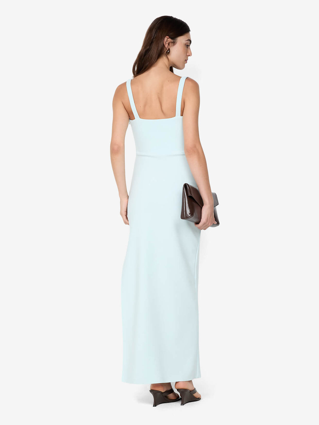 LEORA TUCK MAXI DRESS - ARCTIC BLUE