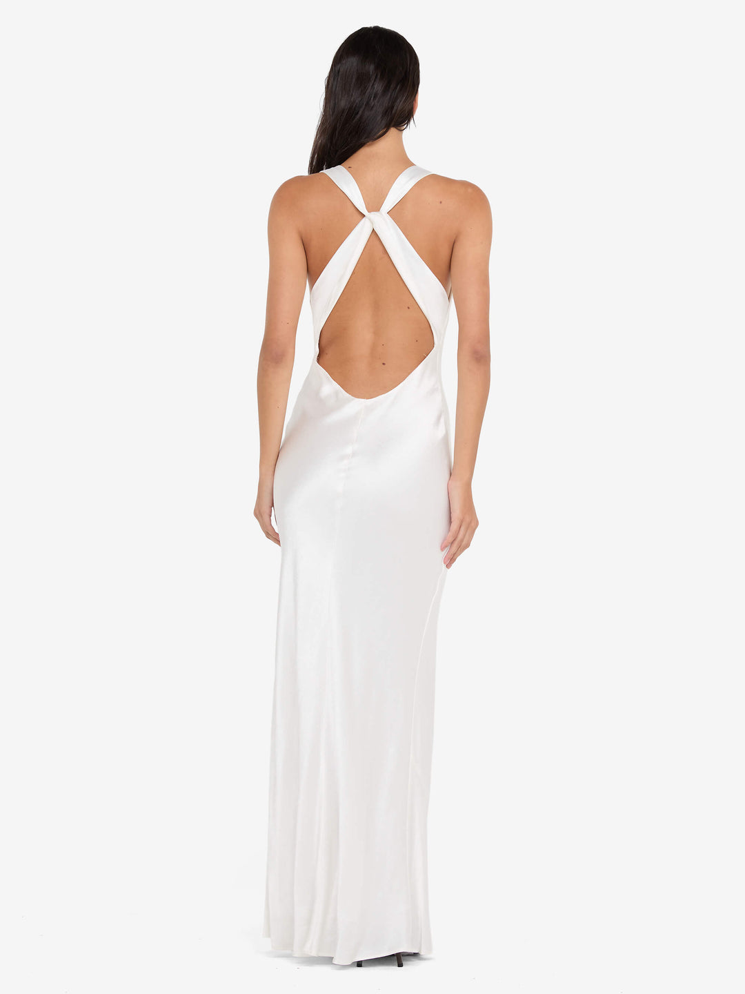 GIA HALTER MAXI DRESS - IVORY