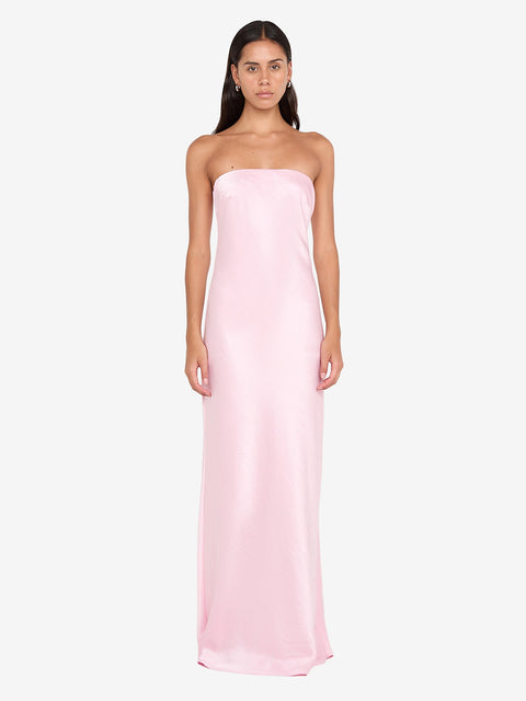 AUSTEN STRAPLESS MAXI DRESS - POWDER PINK