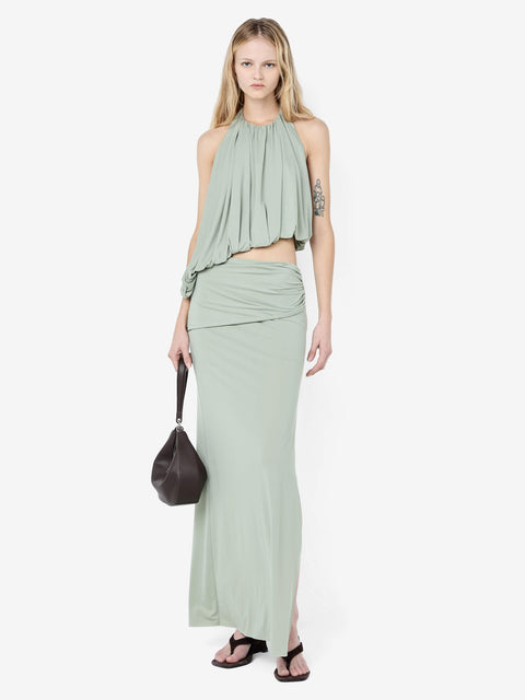 CADENCE RACER MAXI DRESS - PISTACHIO
