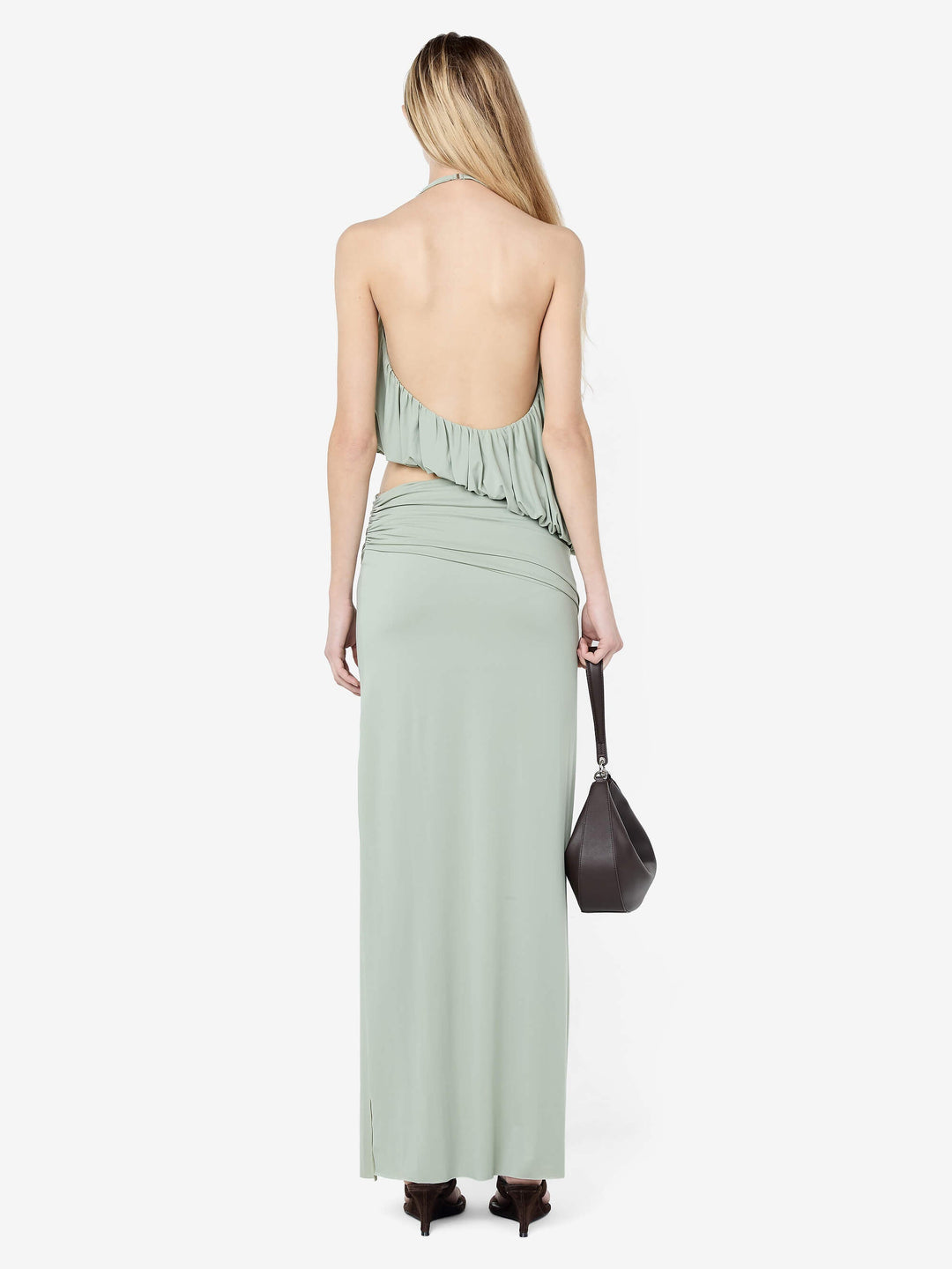 CADENCE RACER MAXI DRESS - PISTACHIO