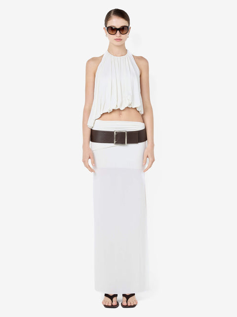 CADENCE RACER MAXI DRESS - SNOW