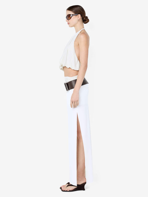 CADENCE RACER MAXI DRESS - SNOW