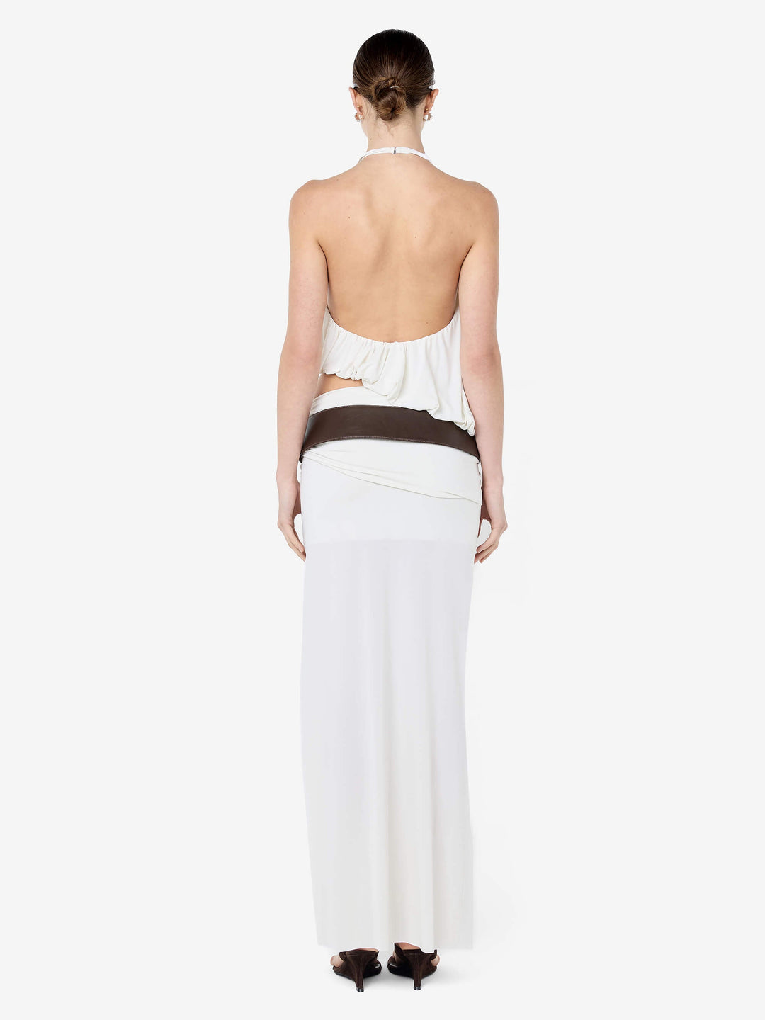 CADENCE RACER MAXI DRESS - SNOW