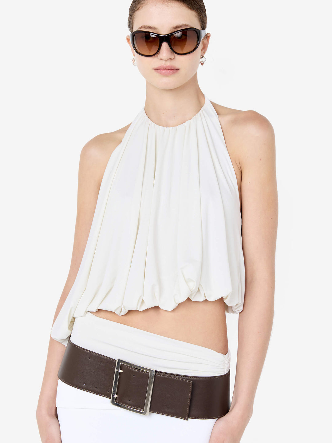 CADENCE RACER MAXI DRESS - SNOW