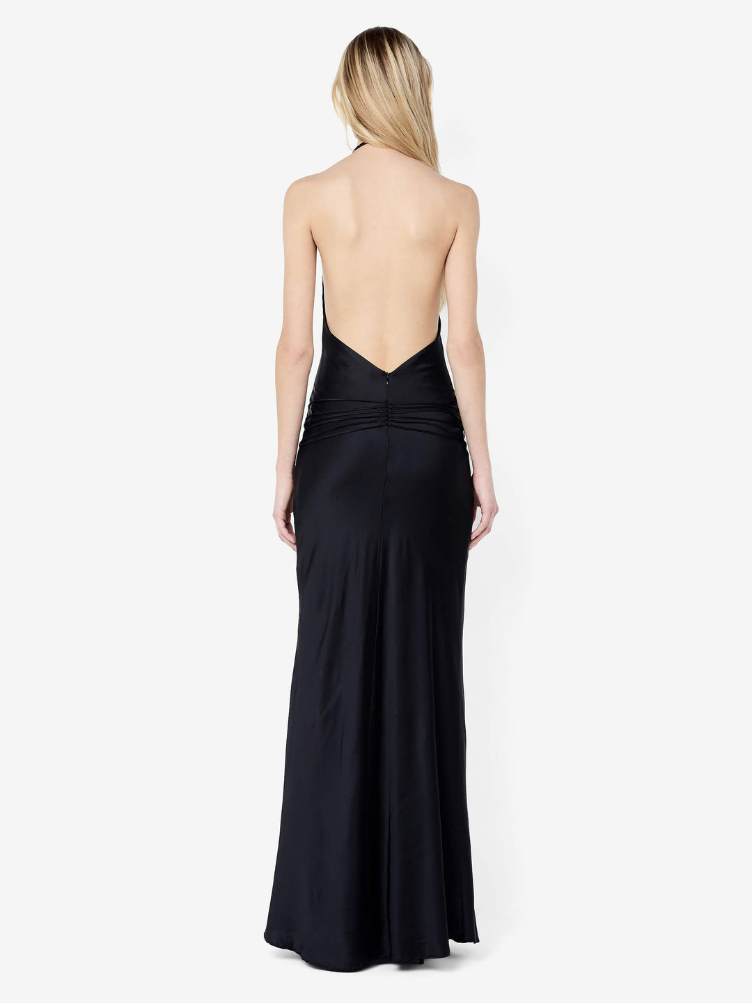 QUENTIN RACER MAXI DRESS - BLACK