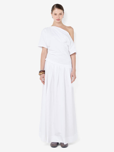 CHANTAL OFFSHOULDER MAXI DRESS - WHITE