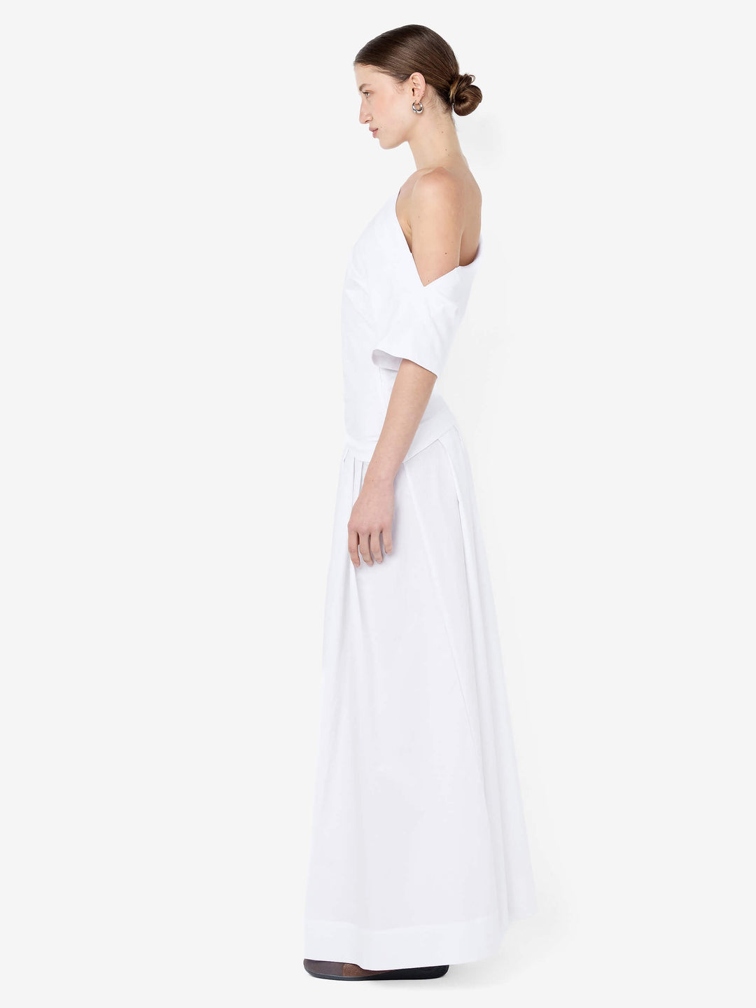 CHANTAL OFFSHOULDER MAXI DRESS - WHITE