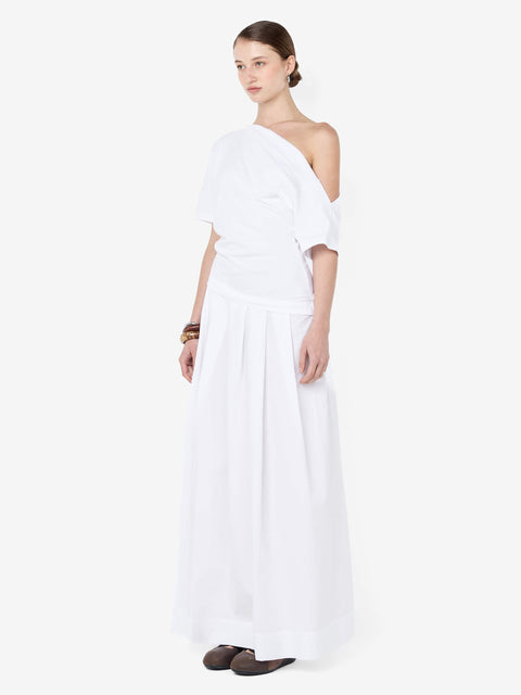 CHANTAL OFFSHOULDER MAXI DRESS - WHITE