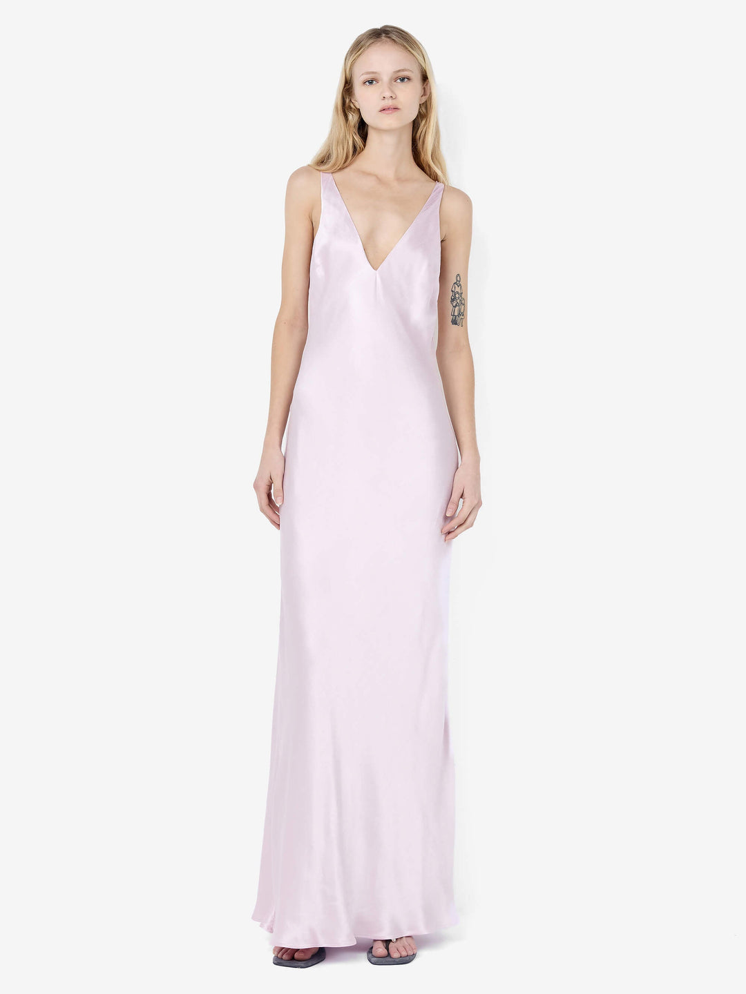 FLORENCE V NECK MAXI DRESS - BALLET