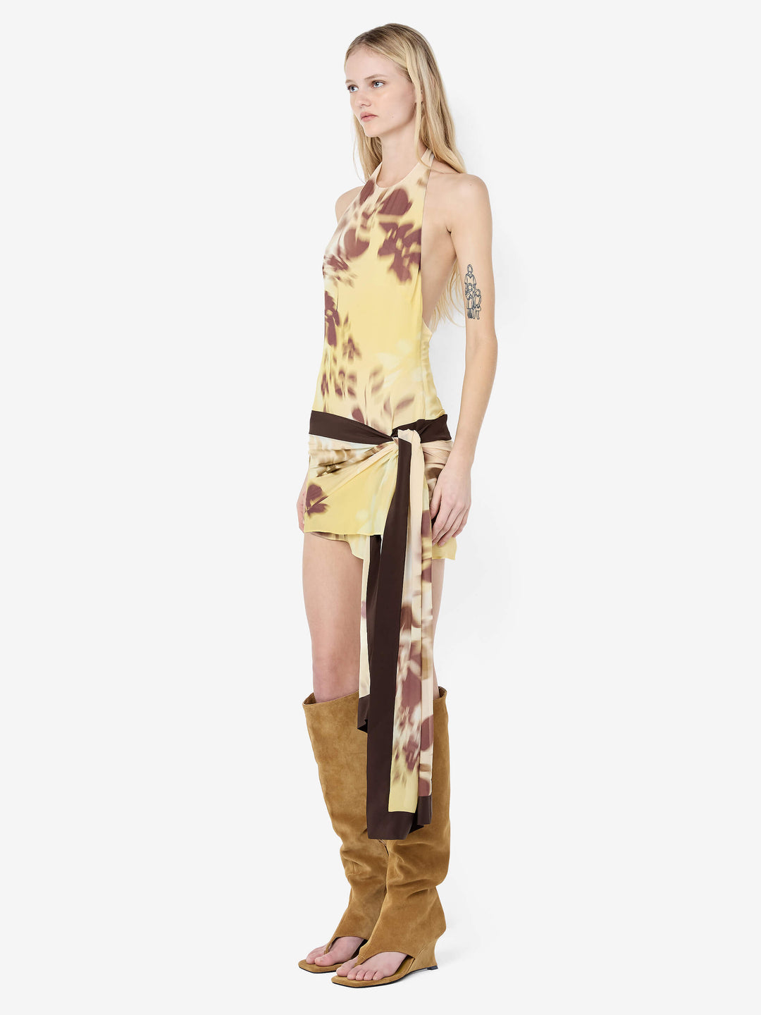 BLAISE HALTER MINI DRESS - PALMERA FLORAL