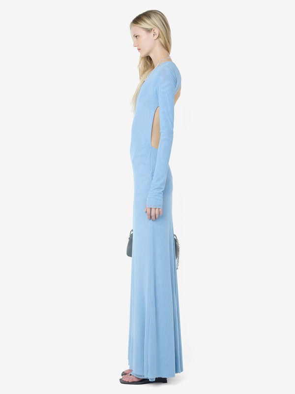 JUNIPER LONG SLEEVE MAXI DRESS - DENIM BLUE
