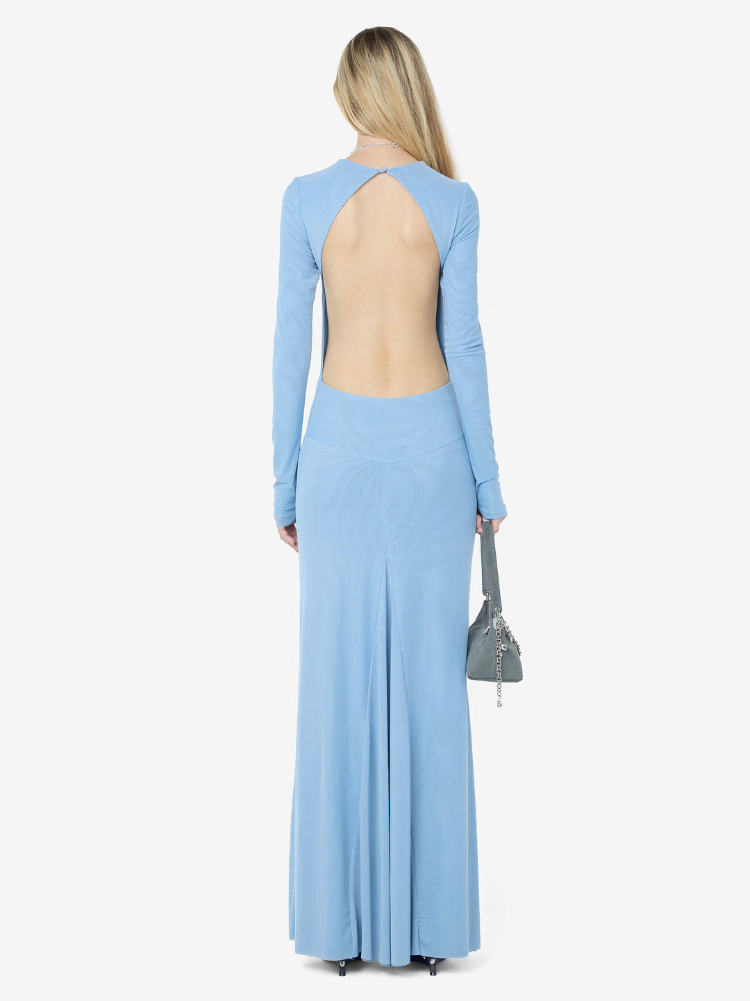 JUNIPER LONG SLEEVE MAXI DRESS - DENIM BLUE