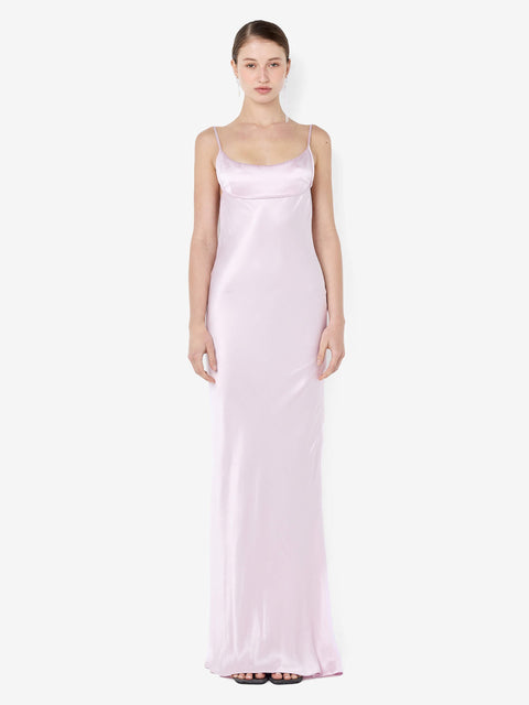 MARCY COWL NECK MAXI DRESS - BALLET