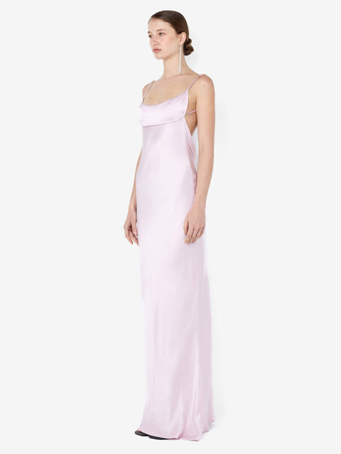 MARCY COWL NECK MAXI DRESS - BALLET