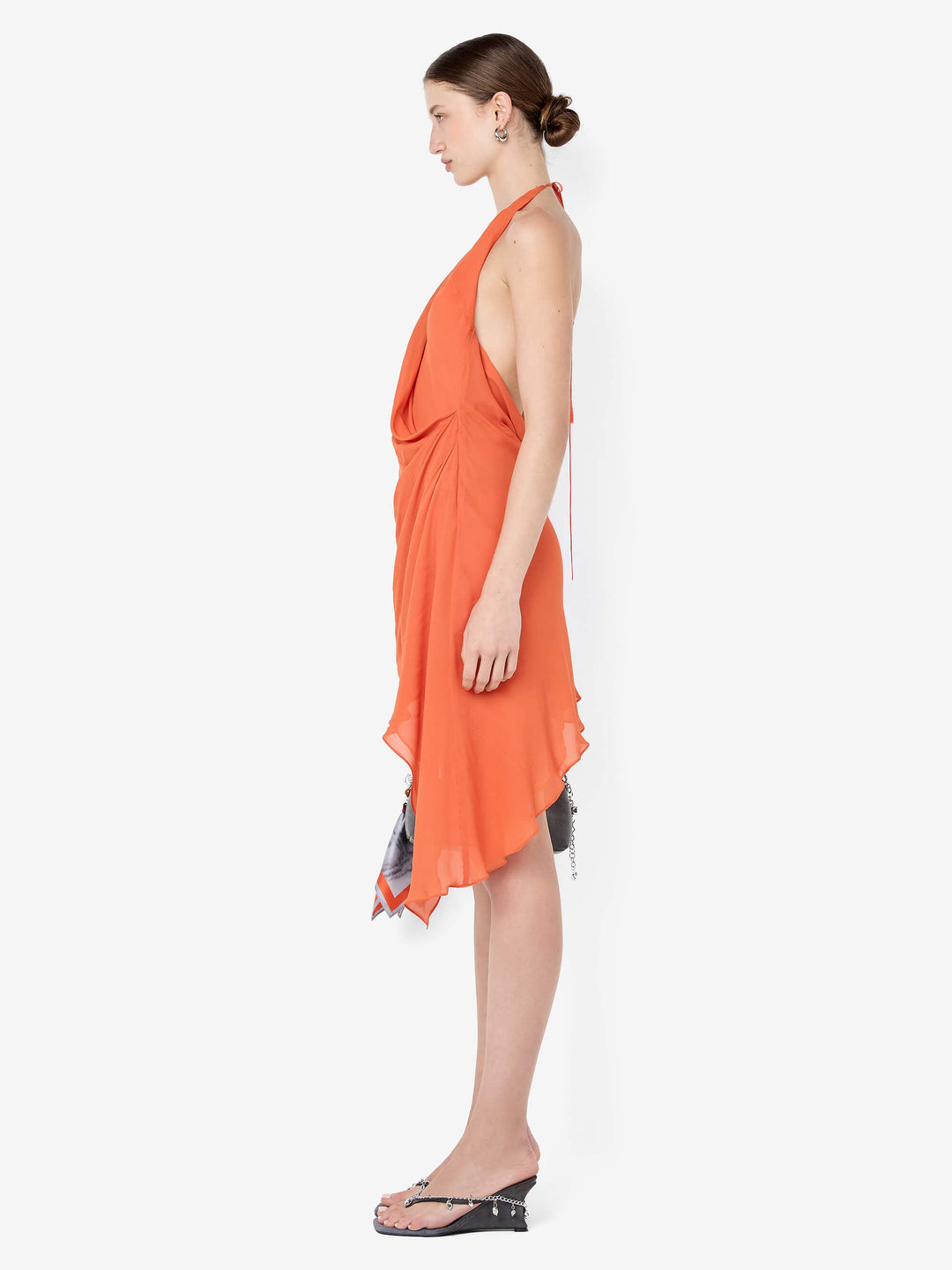 SABRINA MINI DRESS - PERSIMMON