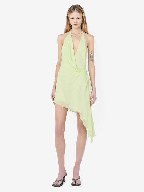 SABRINA MINI DRESS - WASABI