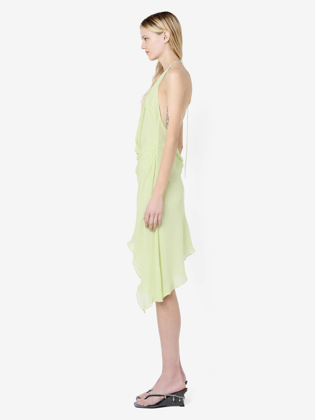SABRINA MINI DRESS - WASABI