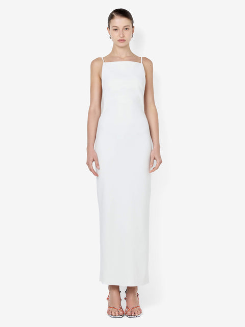 ARLENE STRAPPY MIDI DRESS - IVORY