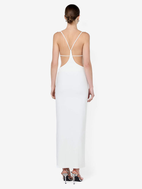 ARLENE STRAPPY MIDI DRESS - IVORY