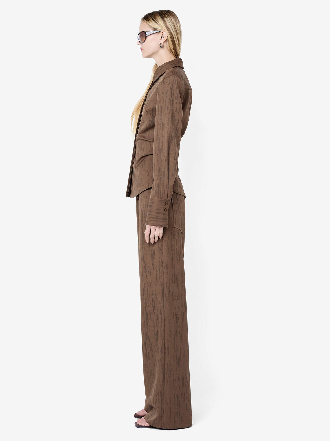 LAURENT SHIRT - WOODGRAIN CHOC